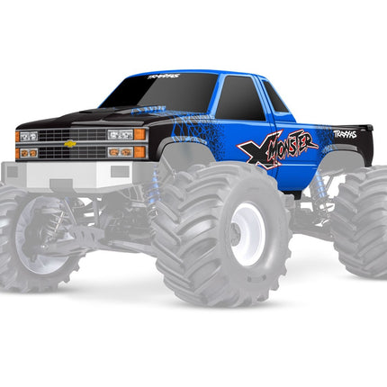 Traxxas 7697-BLUE - Blue X-Monster Chevrolet GMT400 CK Truck Body TRA7697BLUE
