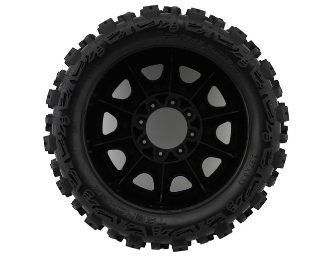 Pro-Line Trencher 5.7" Pre-Mounted Tires w/Raid Wheel (Black) w/24mm Hex