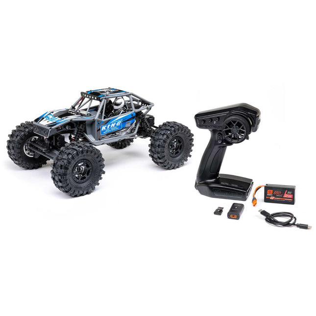 Axial 1/18 UTB18 Capra 4WS 4WD Trail Buggy RTR with Battery & Charger, Blue