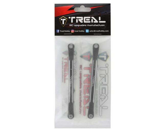 Treal Hobby Aluminum Front Suspension Camber Links for Traxxas Sledge (Blk) (2)