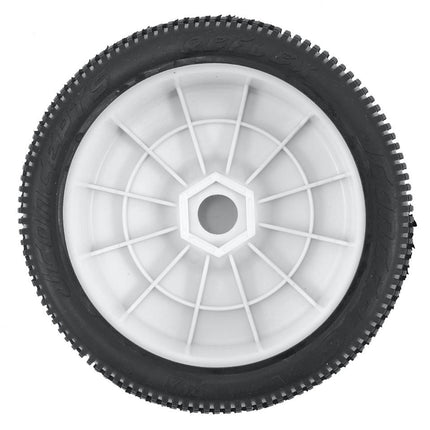JConcepts Reflex Pre-Mounted 1/8th Buggy Tires (2) (White) (Green) JCO3121-12