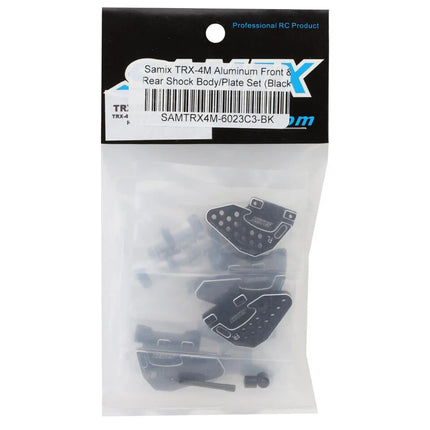 Samix Aluminum Shock Bodies & Mounts for Traxxas TRX-4M (Black)