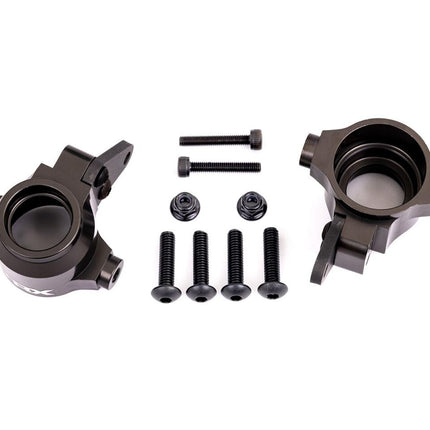 Traxxas Sledge Aluminum Steering Blocks Left & Right Dark Titanium TRA9635A