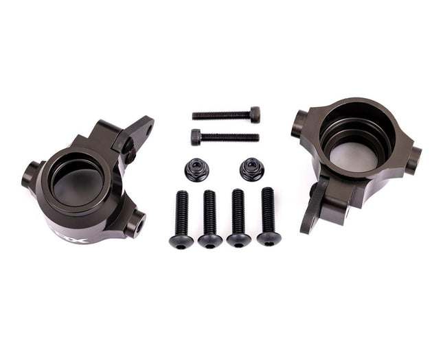 Traxxas Sledge Aluminum Steering Blocks Left & Right Dark Titanium TRA9635A