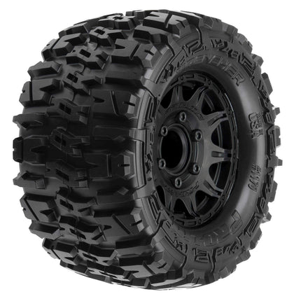 Pro-Line 1/10 Trencher F/R 2.8" MT Tires Mounted 12mm/14mm Black Raid