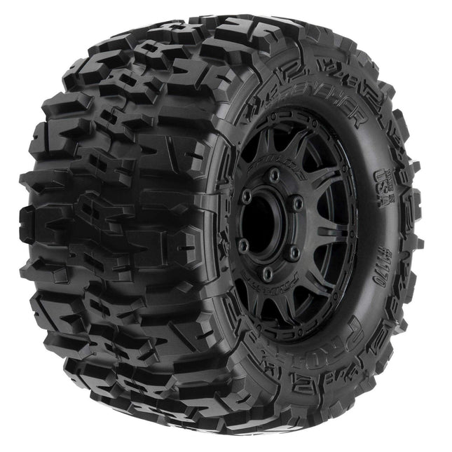 Pro-Line 1/10 Trencher F/R 2.8" MT Tires Mounted 12mm/14mm Black Raid