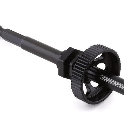 JConcepts 2871-2 Tire Break-In Drill Adaptor Kit (Black) (12mm/17mm) JCO28712