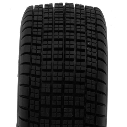 JConcepts Dirt Trac Pre-Mounted Dirt Oval Tires (Green) w/12mm Hex 4151-3234