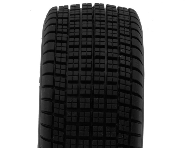 JConcepts Dirt Trac Pre-Mounted Dirt Oval Tires (Green) w/12mm Hex 4151-3234