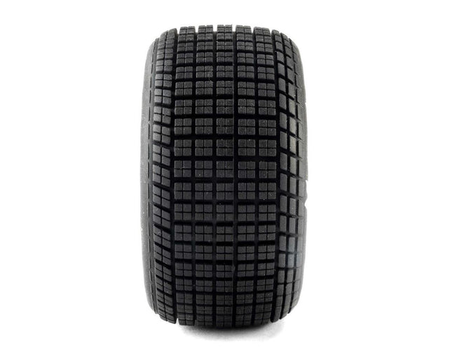 Losi 22S Dirt Late Model Hoosier 1/10 Pre-Mount Tires (Satin Alum) Soft LOS-4641
