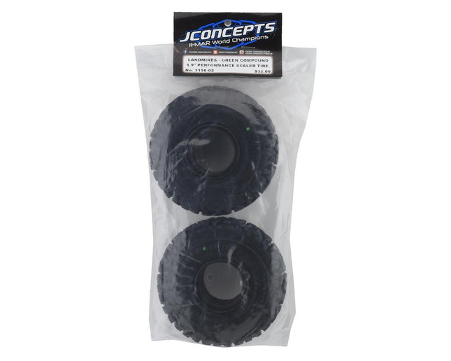 JConcepts Landmines 1.9" All Terrain Crawler Tires (2) (Green) JCO315602