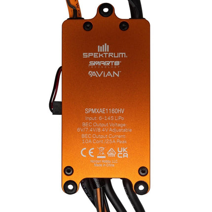 Spektrum RC SPMXAE1160HV Avian 160A HV Brushless Smart ESC 6S-14S New!!