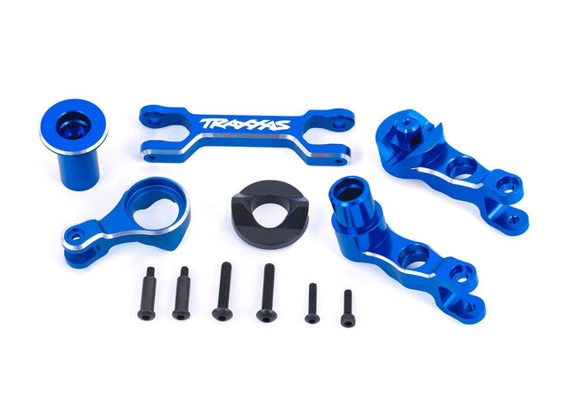 Traxxas X-Maxx Aluminum Steering Bellcranks Blue 7746-BLUE Brand New!!