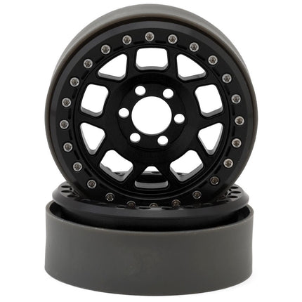 Vanquish Products 2.2" Battle Born Wheels Whiskey CNC Aluminum Crawler Beadlock 