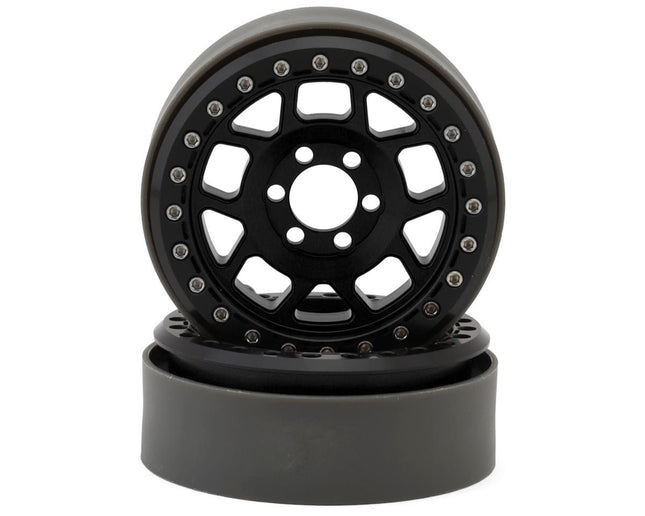 Vanquish Products 2.2" Battle Born Wheels Whiskey CNC Aluminum Crawler Beadlock 