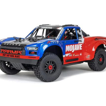 Arrma MOJAVE 4S BLX Brushless 1/8 4WD RTR Electric Desert Truck (Blue/Red)