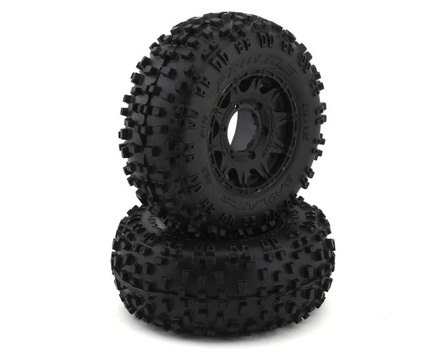 Pro-Line Badlands 2.8" Pre-Mounted w/Raid Electric Rear Wheels (Black) (M2)