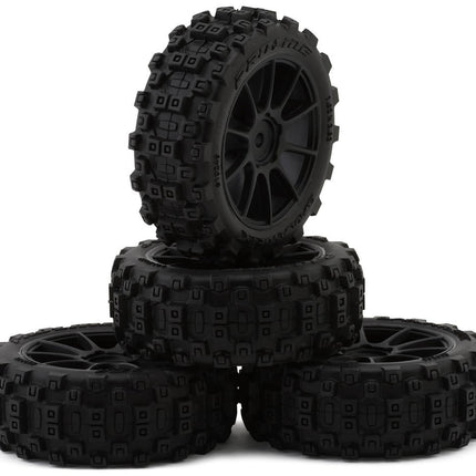 Pro-Line Badlands MX 1.9" Pre-Mounted Buggy Tire w/Mach-10 Wheel (Black)