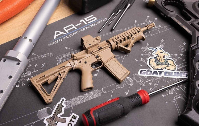 Goat Guns 1/3 Scale Die Cast AR15 Model, Coyote