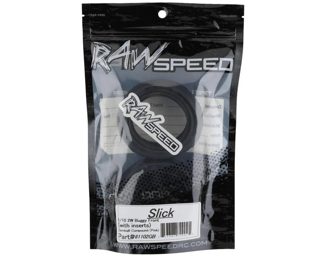 Raw Speed RC Slick 2.2" 1/10 2WD Front Buggy Tires (Gumball (Pink) RWS161102GB