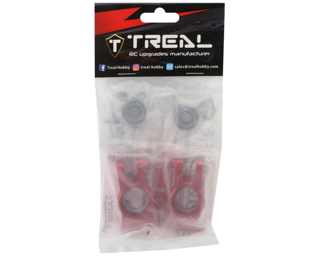 Treal Hobby Aluminum Rear Hub Carriers for Traxxas Sledge Red (2) TLHTSLEDGE-08