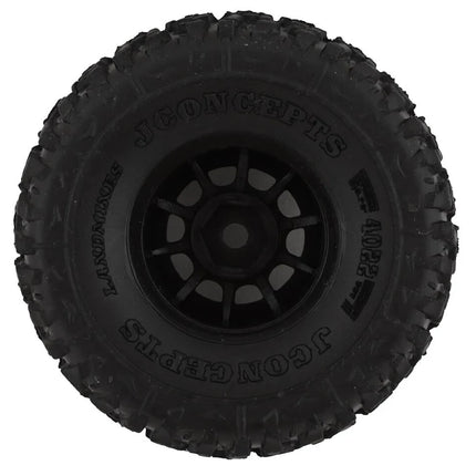 JConcepts Landmines 1.0" Pre-Mounted Tires w/Hazard Wheel Gold Compound