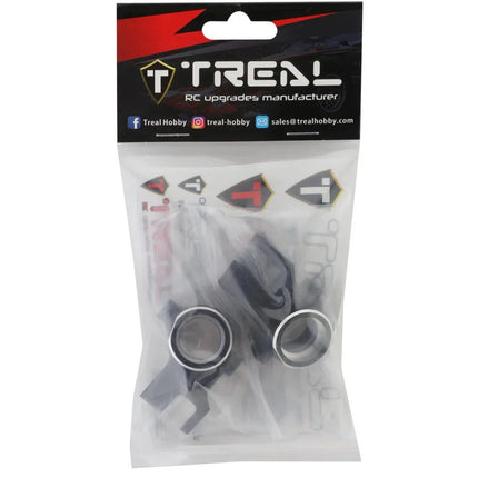 Treal Hobby Aluminum Steering Knuckles for Traxxas Sledge Blk (2) TLHTSLEDGE-01