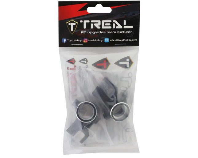 Treal Hobby Aluminum Steering Knuckles for Traxxas Sledge Blk (2) TLHTSLEDGE-01