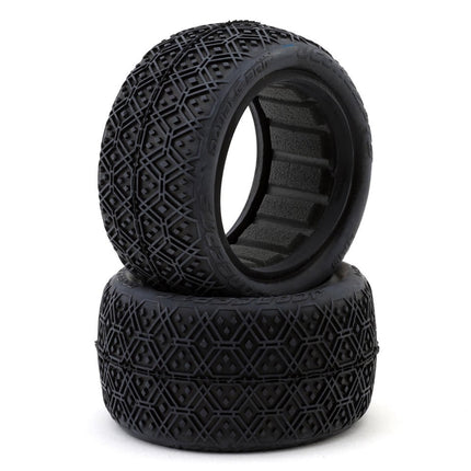 JConcepts 4140-01 Double Bar 2.2" Rear Buggy Off-Road Tires (2) (Blue) JCO414001