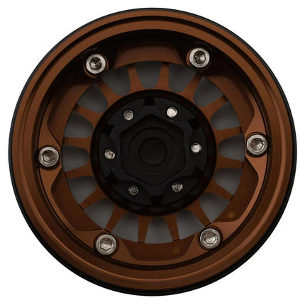 Treal Hobby Type N 1.9" Multi-Spoke Beadlock Wheels (Bronze)