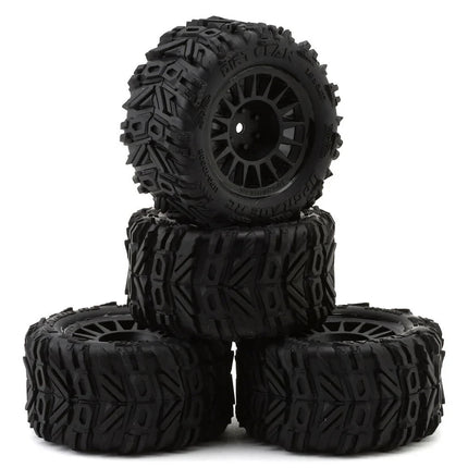 UpGrade RC Dirt Claw Pre-Mounted BELTED Tires for ARRMA Granite Grom (4)