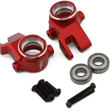 Treal Hobby Aluminum Steering Knuckles for Traxxas Sledge Red (2) TLHTSLEDGE-04