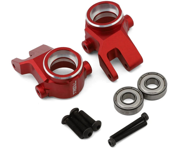 Treal Hobby Aluminum Steering Knuckles for Traxxas Sledge Red (2) TLHTSLEDGE-04
