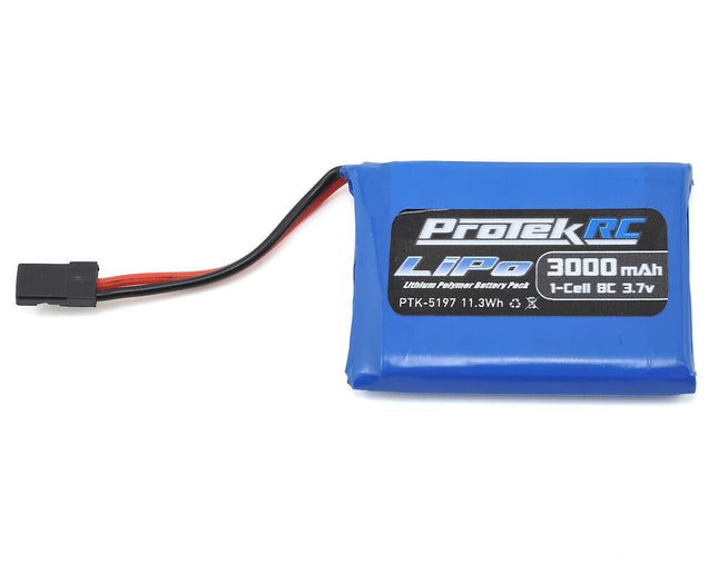 ProTek RC 1S LiPo Transmitter Battery Sanwa M17/MT-44/MT-5 3.7V/3000mAh PTK 5197