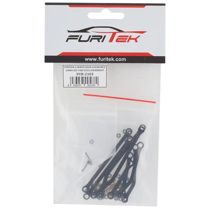 Furitek SCX24 Deadbolt High Clearance Carbon Fiber Links