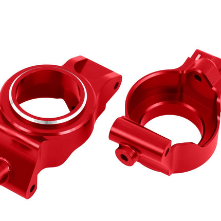 TRAXXAS ALUM CASTER BLOCKS (C-HUBS) RED X-MAXX/XRT TRA7832-RED