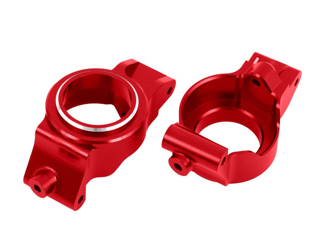 TRAXXAS ALUM CASTER BLOCKS (C-HUBS) RED X-MAXX/XRT TRA7832-RED