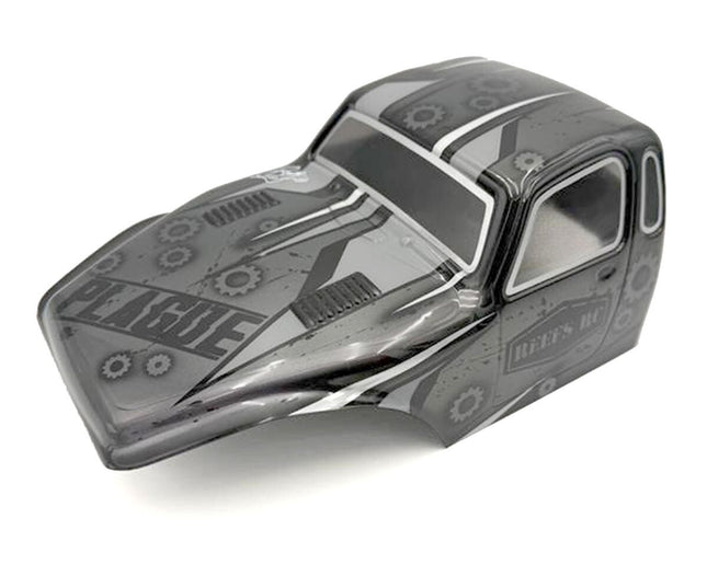 Reefs RC Clear "PLAGUE" 1/10th Crawler CompBody Set w/Stickers & Mask REEFS226