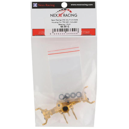 NEXX Racing Aluminum Front Axle Housing for Traxxas TRX-4M (Gold)
