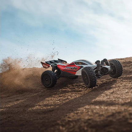 Arrma Typhon Grom MEGA 4WD 380 Brushed 1/18 Buggy RTR Red/White ARA2106T2