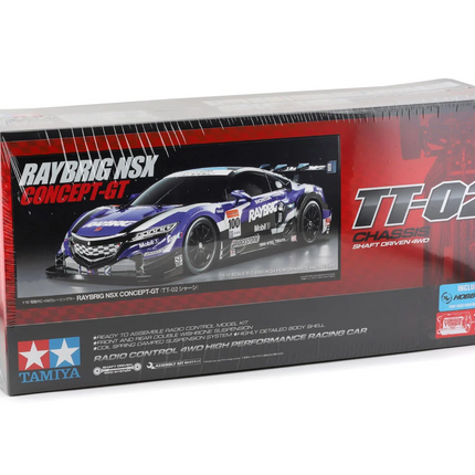 Tamiya TT-02 Raybrig NSX Concept-GT 1/10 4WD Electric Touring Car Kit TAM58599