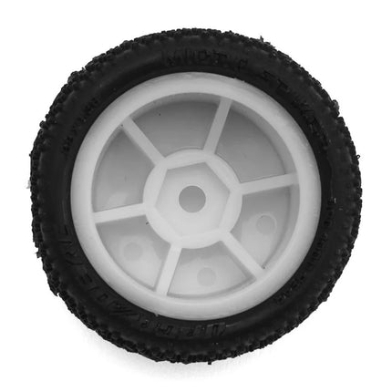 UpGrade RC Micro Spiker Pre-Mounted Carpet Tires for Losi® Micro-T (White) (4)