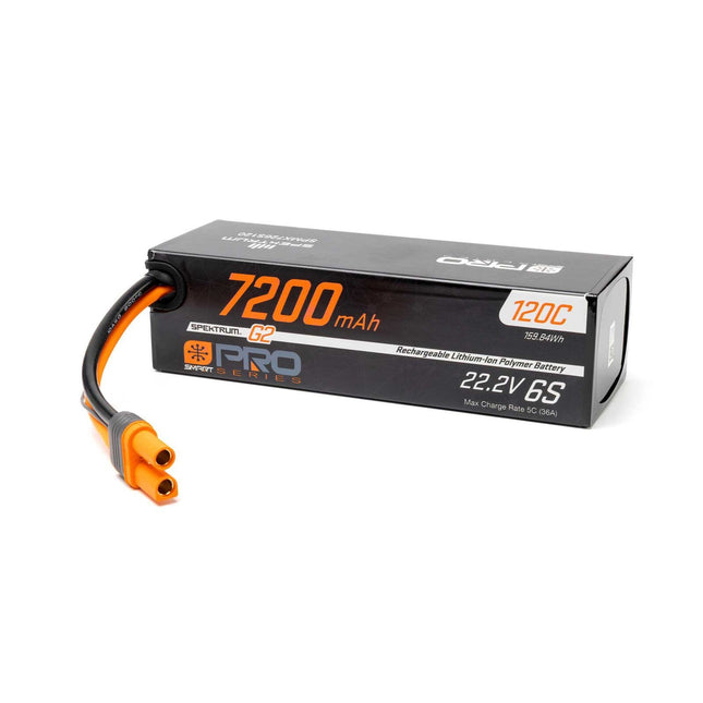 Spektrum SPMX726S120 Battery 22.2V 7200mAh 6S 120C Smart G2 LiPo IC5