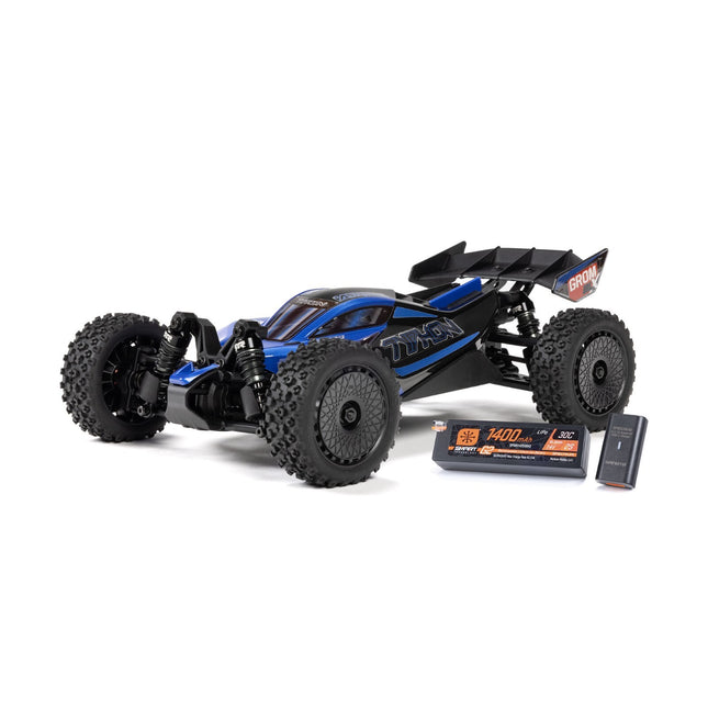 Arrma Typhon Grom 223S BLX 1/18 Brushless RTR 4WD Buggy Blue W/Battery/Charger