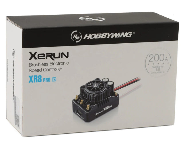 Hobbywing Xerun XR8 Pro G3 1/8 Competition Sensored Brushless ESC HWI30113400