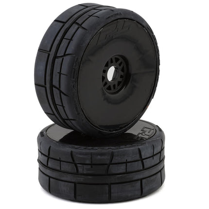 Pro-Line 1/8 Menace HP Speed Run Pre-Mount Belted Tires Black w/Velocity Wheels