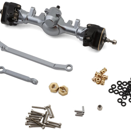 Injora Axial SCX24 +4mm Aluminum Front Planet Axle Set Titanium INJSCX24-190GLF