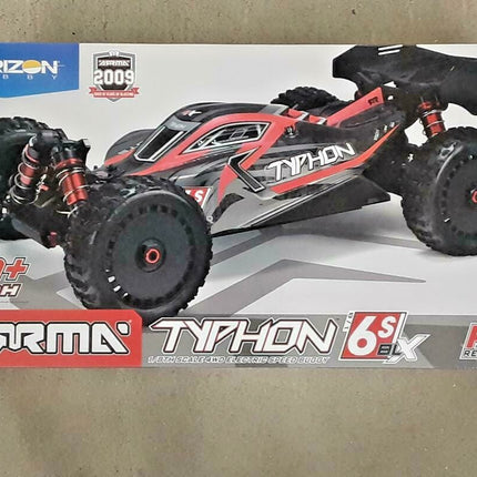 Arrma Typhon 6S BLX Brushless RTR 1/8 4WD Buggy Red/Black V5 ARA8606V5 Brand New