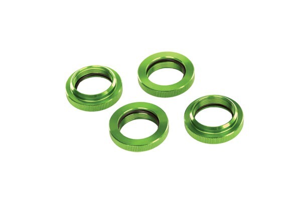 TRAXXAS SHOCK GTX ALUM SPRING RETAINER GREEN TRA7767G X-MAXX/XRT