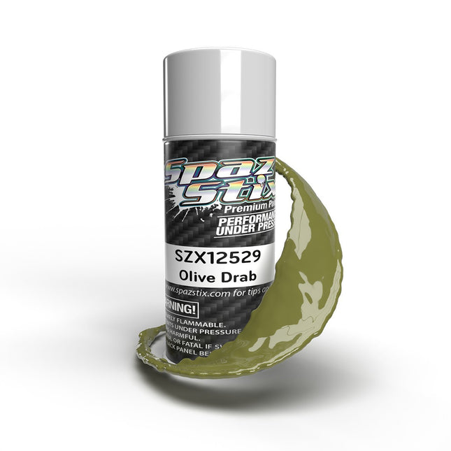 Spaz Stix Olive Drab Aerosol Paint, 3.5oz Can SZX12529